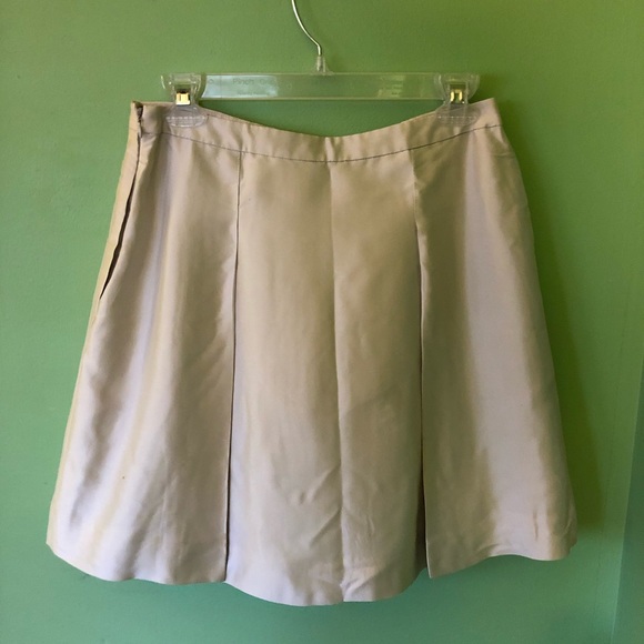 J CREW Shiny Silver Mini Skirt - Picture 2 of 4